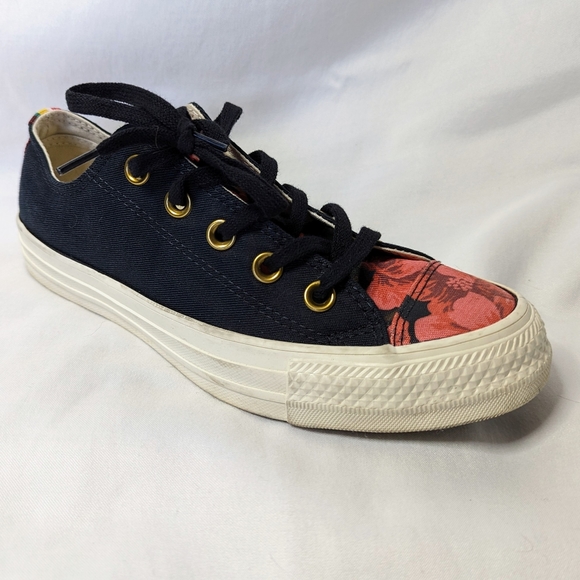 Converse Floral Pride Rainbow Sneakers - Picture 1 of 9